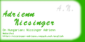 adrienn nicsinger business card